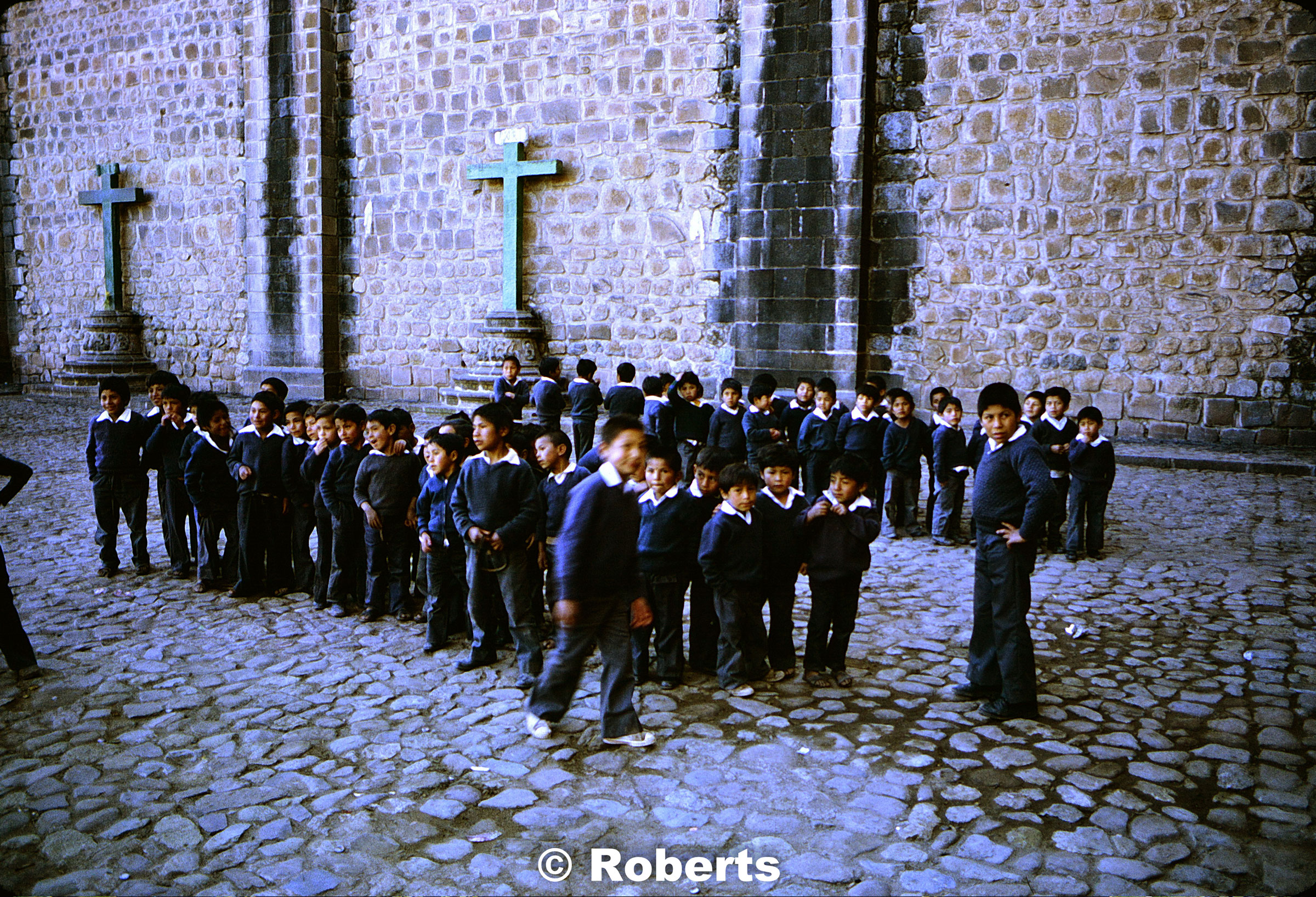 Boys Parochial School. Cusco, Peru. June, 1977.