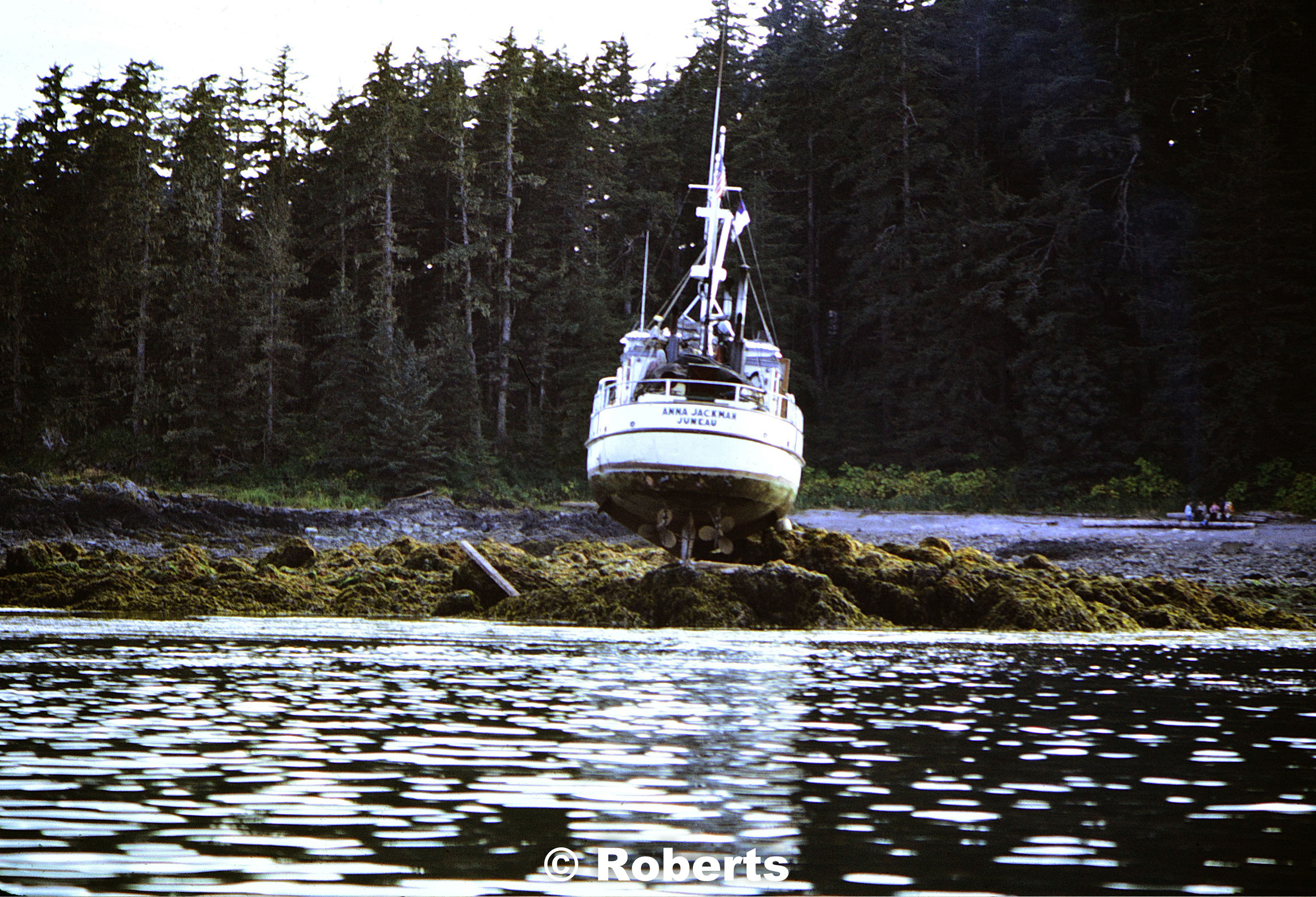 Motor Vessel Anna Jackman. Brothers Islands, Stephens Passage, Alaska. September, 1979.