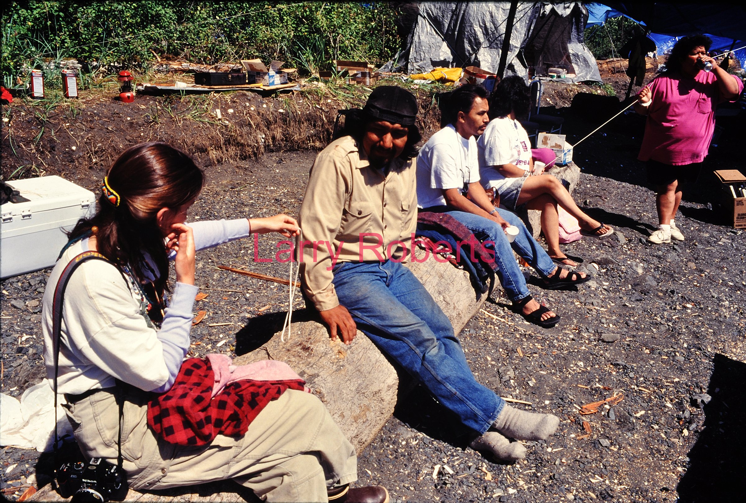 Owen James, Kake Culture Camp, Kake, Alaska. August 1994.
