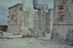 Temple of the Warriors, Chichen Itza, Mexico. January, 1975.