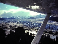 Hole-in-the-wall & Taku Glaciers, Taku River Drainage, Alaska. May 1979.